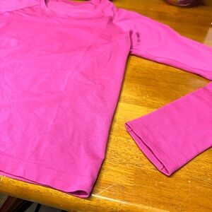 Lululemon swiftly LS race length sonic pink size 10